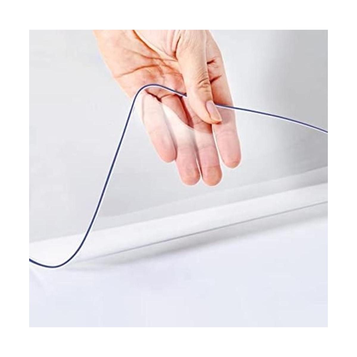 Soroel Funda protectora de mesa transparente de 18 x 48