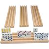 Juego de 4 estantes de madera para dominó de SUTIMSHE_3