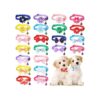 Paquete de 22 pajaritas para perro collar de flores_1