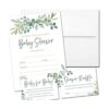 Juego de 25 invitaciones para baby shower con sobres_1