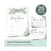 Juego de 25 invitaciones para baby shower con sobres_2