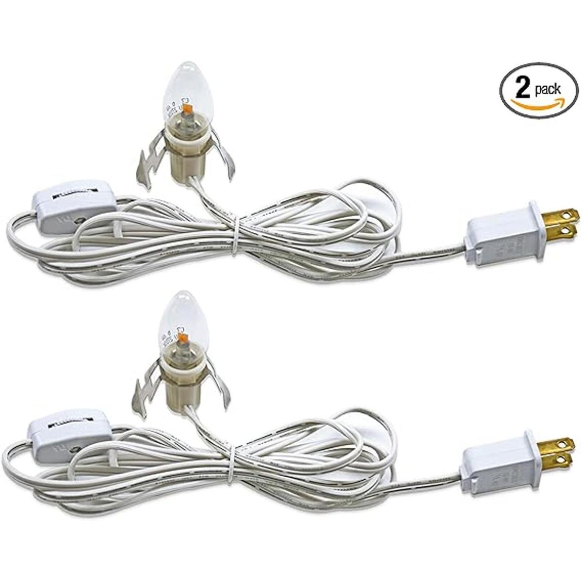 Paquete de 2 cables de accesorios con 2 bombillas de