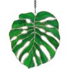 Monstera Suncatcher Hoja de vitral exótica selva_1