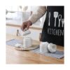 ONTUBE Organizador de porcelana de algodón con tapa de_2
