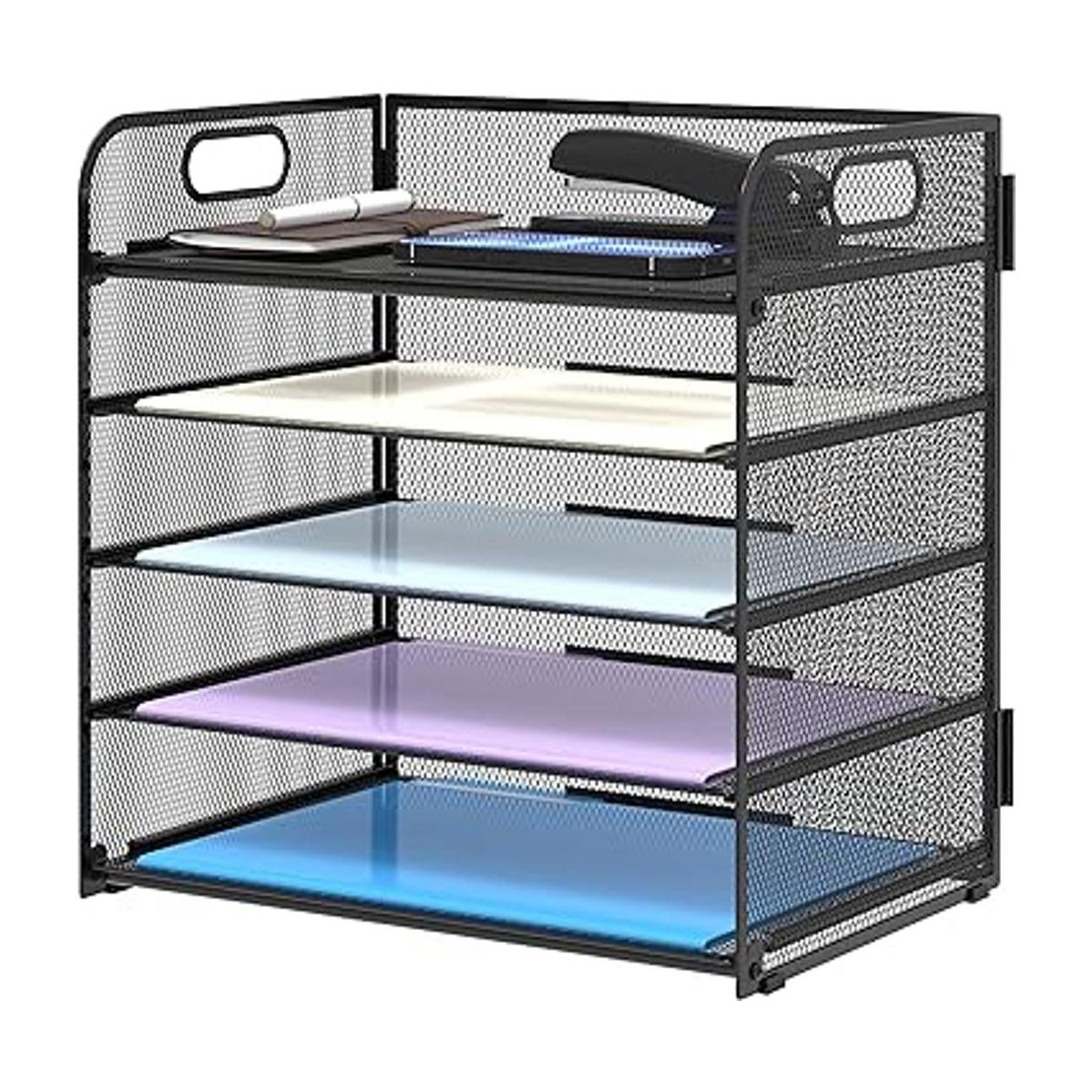 Supeasy Organizador de papel de 5 bandejas bandeja de