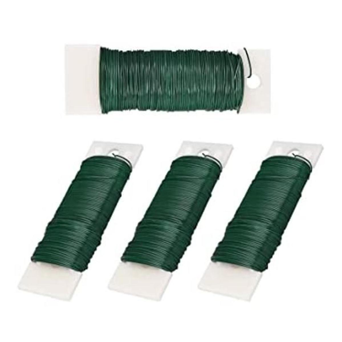 OBTANIM 4 rollos de alambre flexible de 152 yardas de