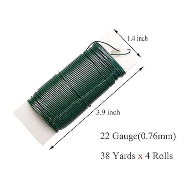 OBTANIM 4 rollos de alambre flexible de 152 yardas de_2