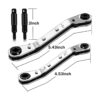 Herramientas de llave de servicio Hvac llave de trinquete_3