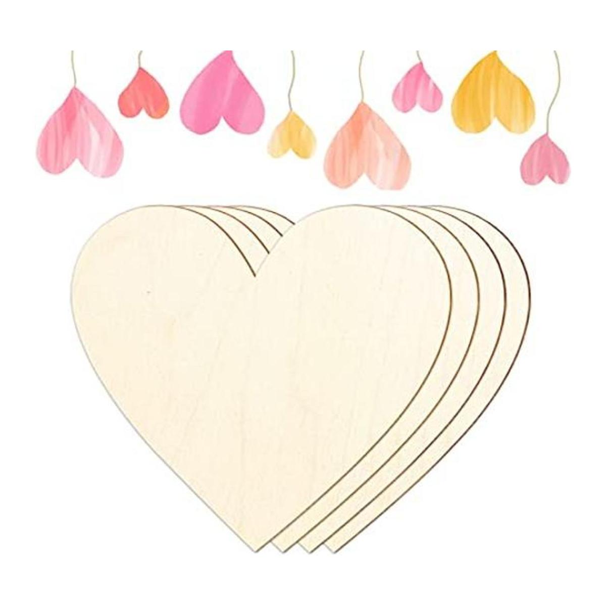 Corazones de madera para manualidades 12 pulgadas
