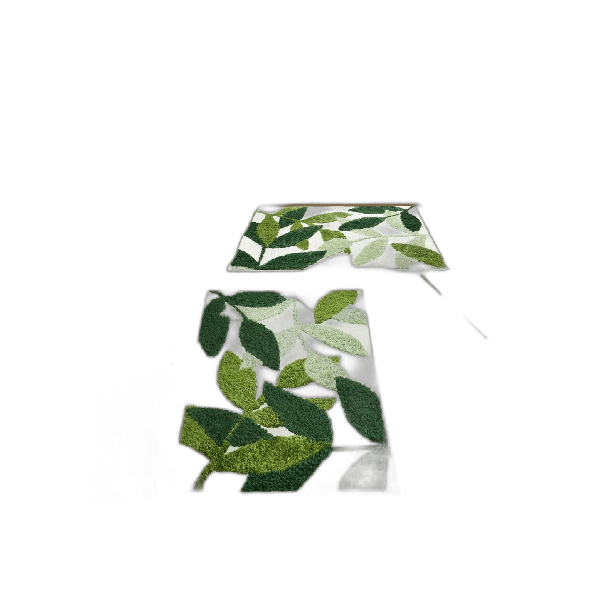 Gibelle Green Juego de 2 alfombras de baño