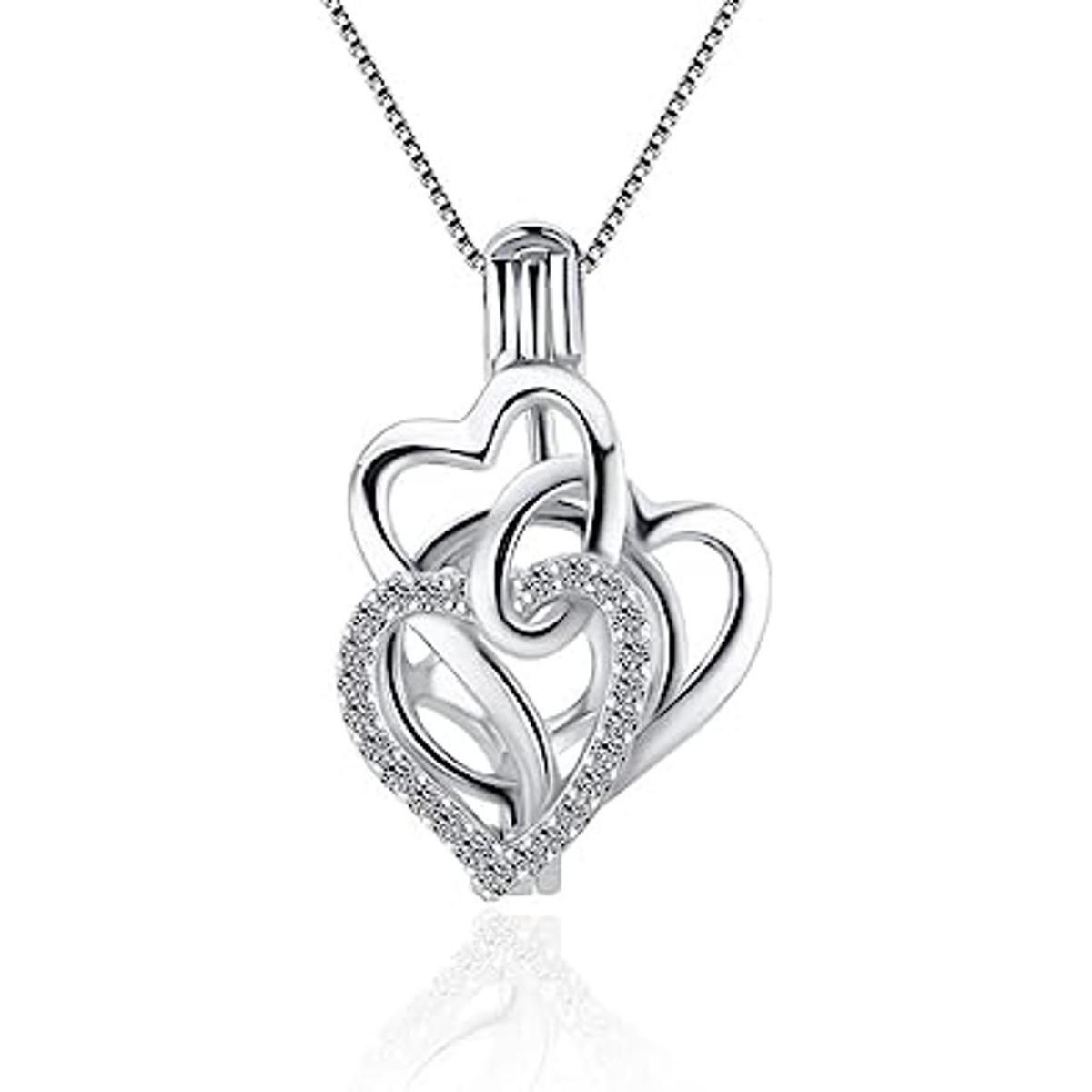 LGSY Colgante de jaula de corazón Trinity para
