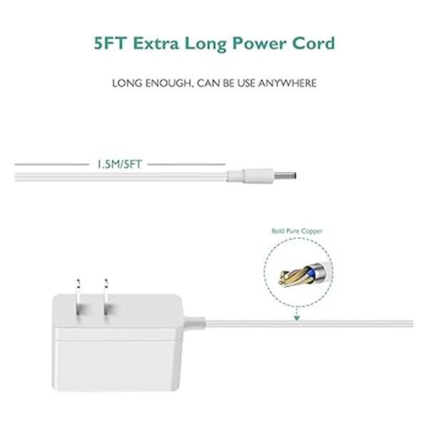 Lnauy Cable de alimentación para luz nocturna adaptador_2