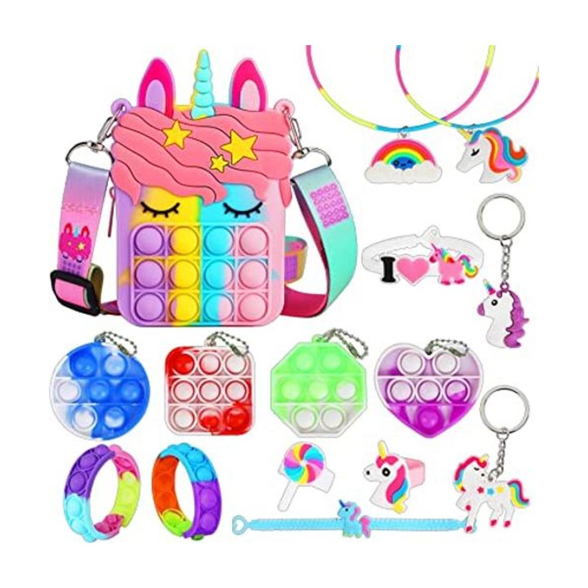 Bolso para la ansiedad bolsa de unicornio para presionar