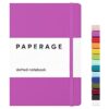 PAPERAGE Cuaderno de diario punteado frambuesa 160_1