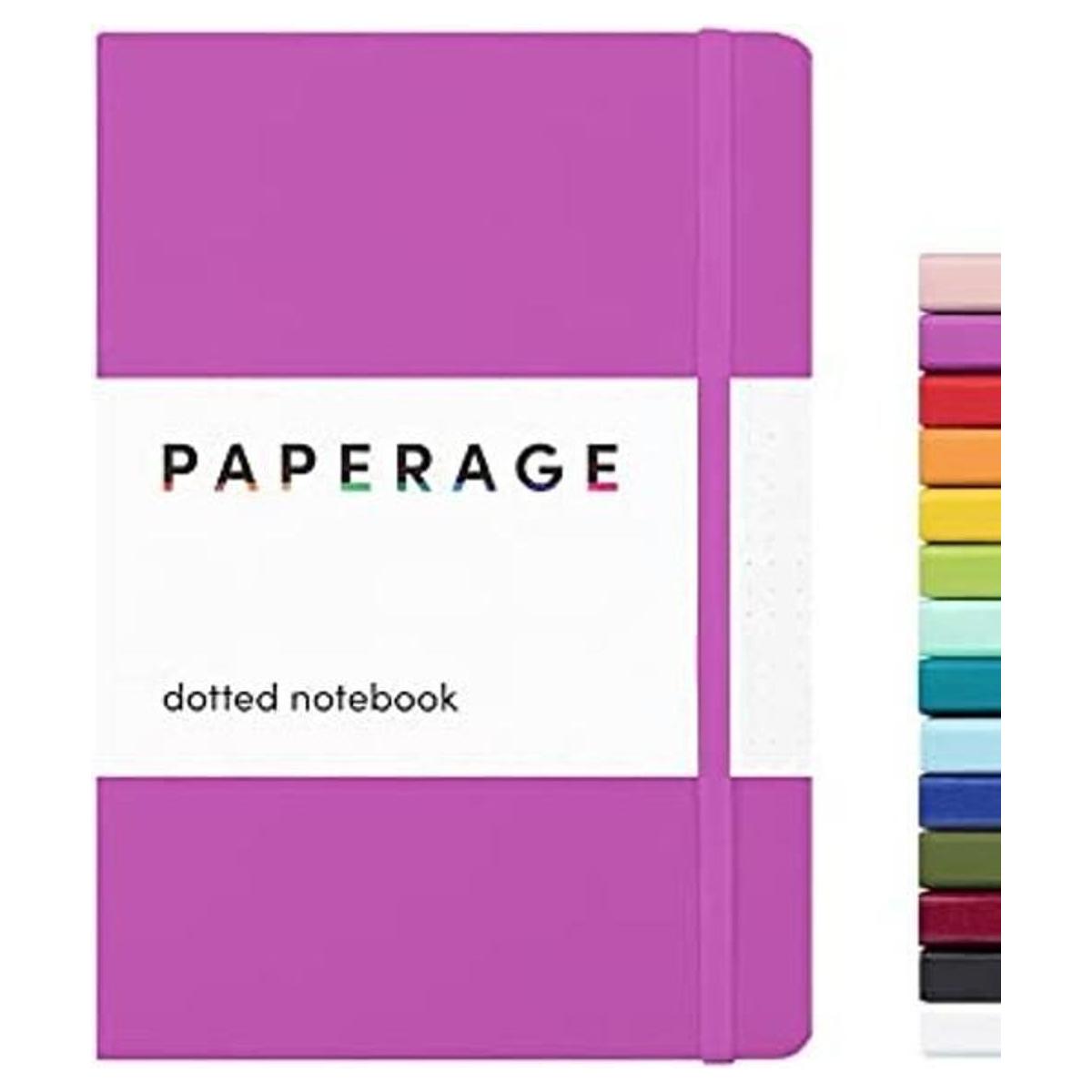PAPERAGE Cuaderno de diario punteado frambuesa 160