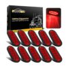 Partsam 10 luces traseras LED ovaladas de 6 pulgadas_1