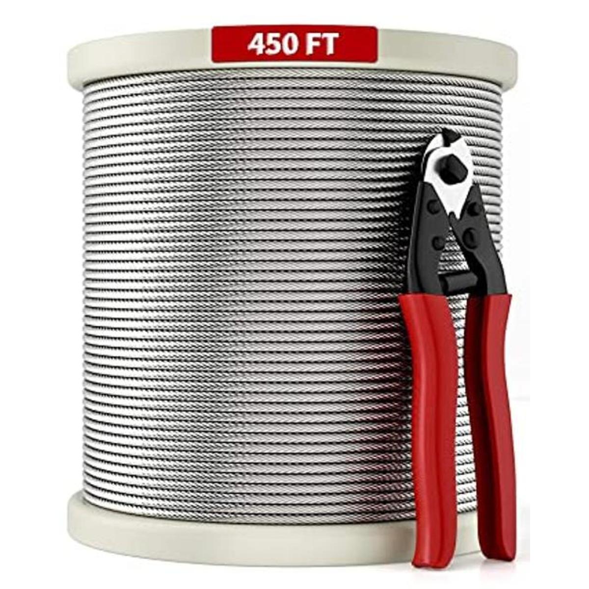LuckIn Cable de barandilla de cubierta de 18 pulgadas con
