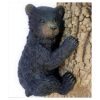 Oso negro sobre un árbol decoración de jardín escultura_1