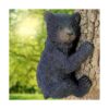 Oso negro sobre un árbol decoración de jardín escultura_2