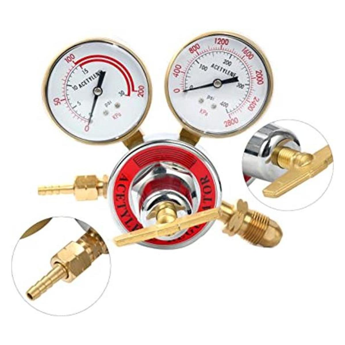 Regulador de acetileno Soldadura de gas Regulador de