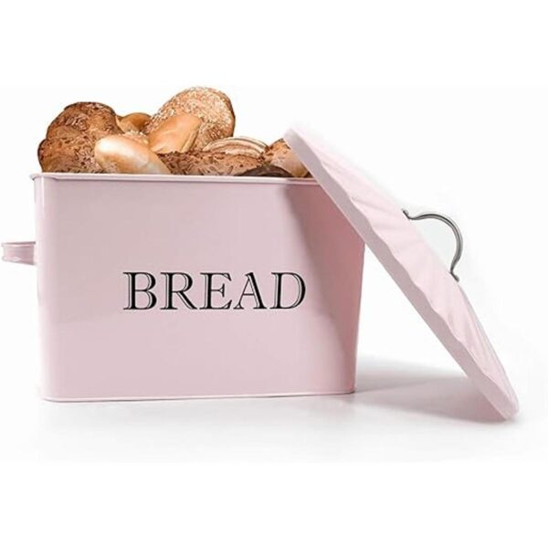 Jolitac Caja de pan de metal contenedor de almacenamiento_2