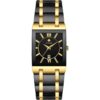 Relojes cuadrados para hombres y mujeres de acero_2
