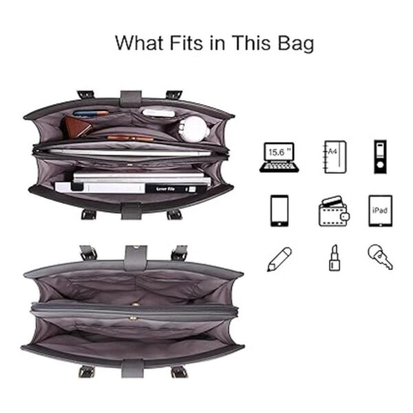 ECOSUSI Bolsa para laptop que se adapta a maletín de hasta_3