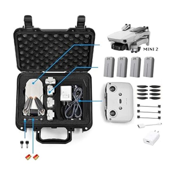 Lekufee Carcasa rígida compacta y portátil resistente al_3