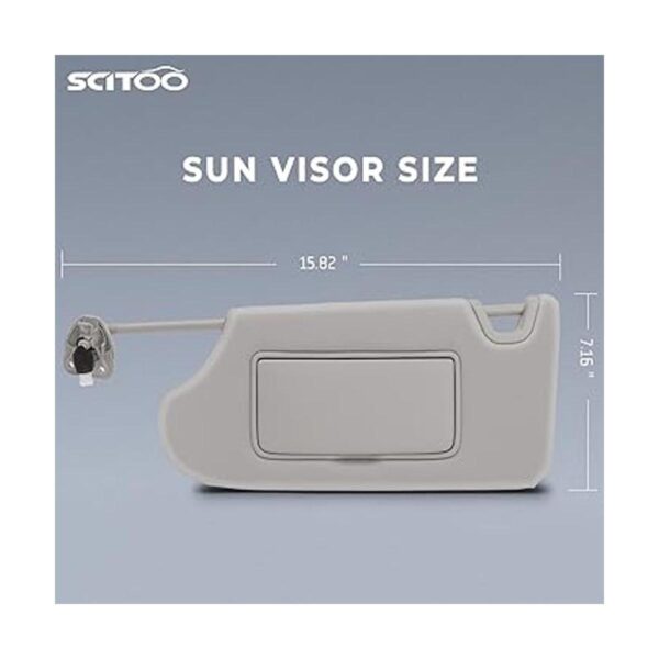 SCITOO Montaje de visera solar gris del lado izquierdo del_2