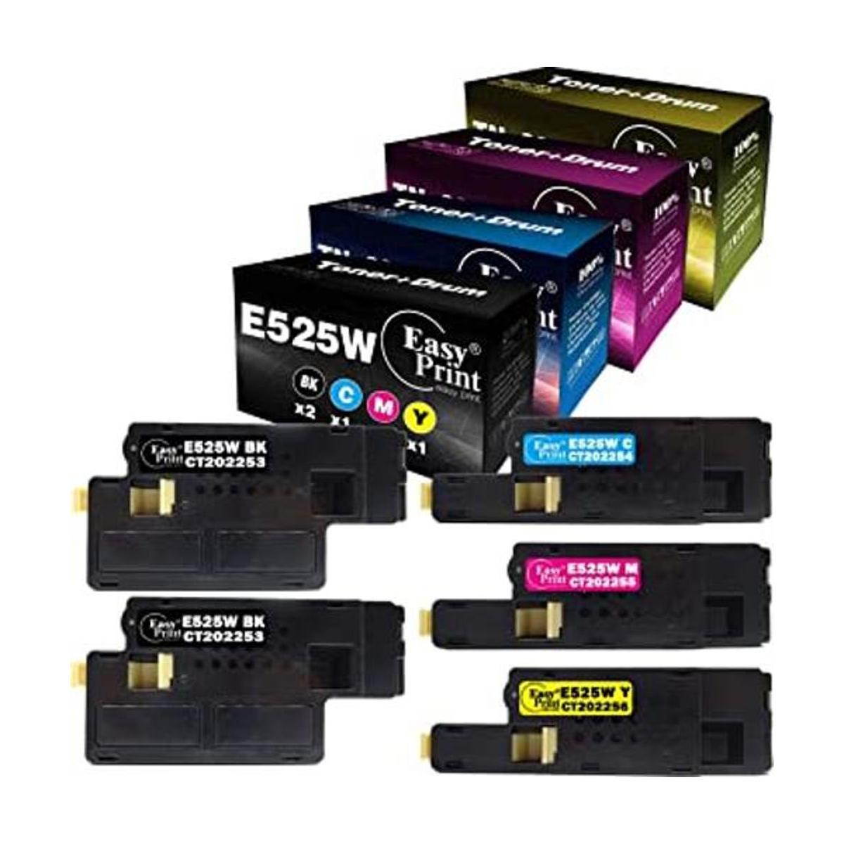 EasyPrint Juego de 5 cartuchos de tóner compatibles con