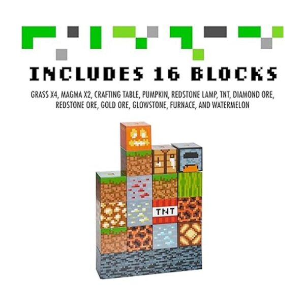 Paladone Minecraft Lámpara de construcción de bloques 16_2