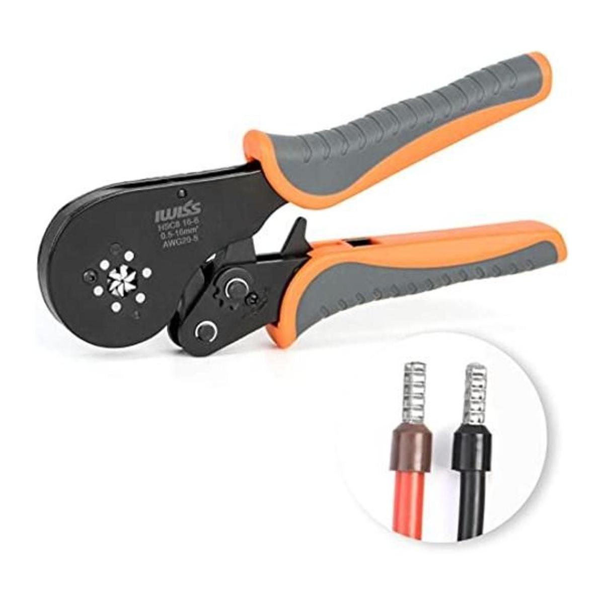 IWISS Crimpadora hexagonal de trinquete para manguitos y