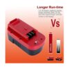 Lasica Paquete de 2 baterías NiCad de 3800 mAh y 18 V de_4