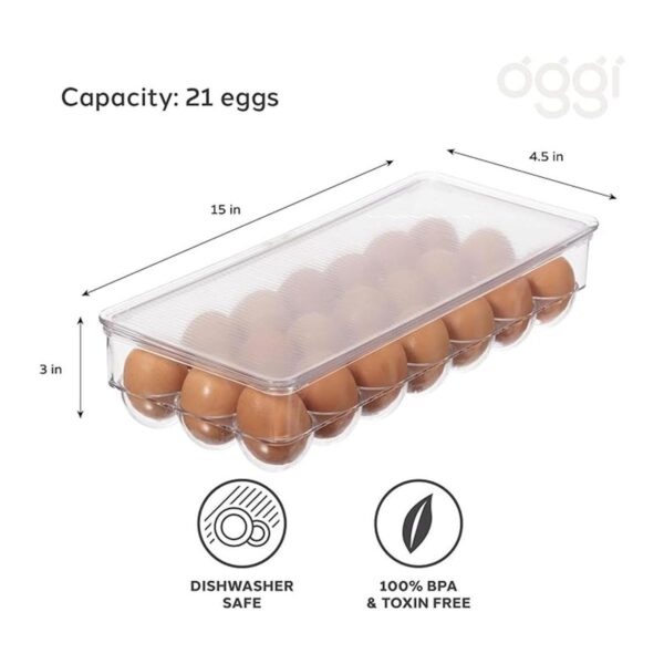 Oggi 5159 Soporte apilable para huevos organizador de_3