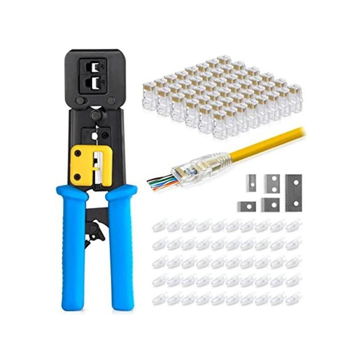 EMS RJ45 Juego de herramientas de prensado con 50