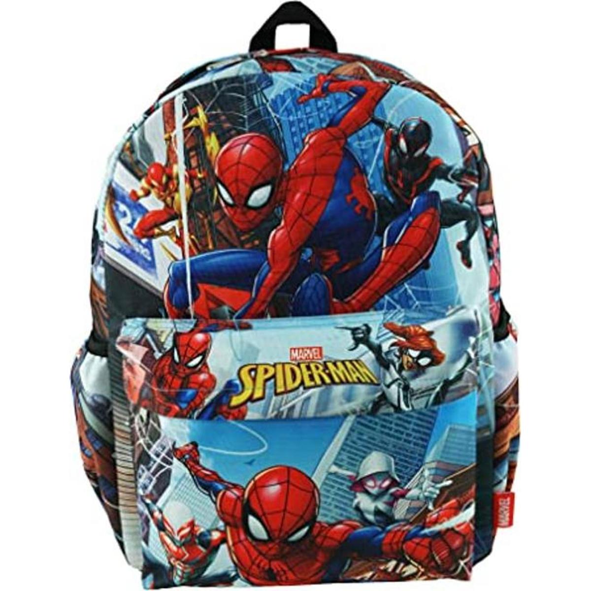 SpiderMan Deluxe A17704 Mochila grande de 16 pulgadas con