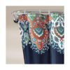 Lush Decor Bohemian Meadow Cortina de ducha con forro de_3