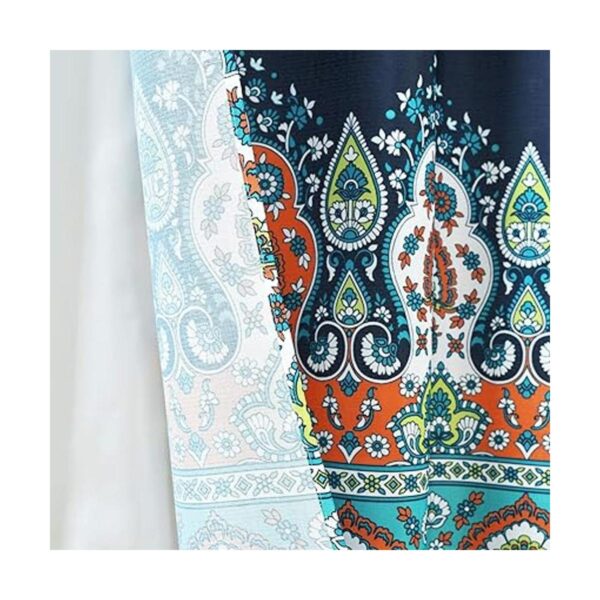 Lush Decor Bohemian Meadow Cortina de ducha con forro de_4