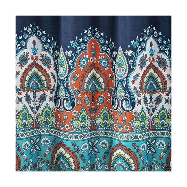 Lush Decor Bohemian Meadow Cortina de ducha con forro de_6