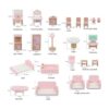 Muebles de madera para casa de muñecas accesorios de casa