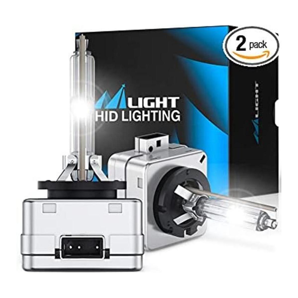 Nilight Bombilla HID D3S 6000 K color blanco diamante