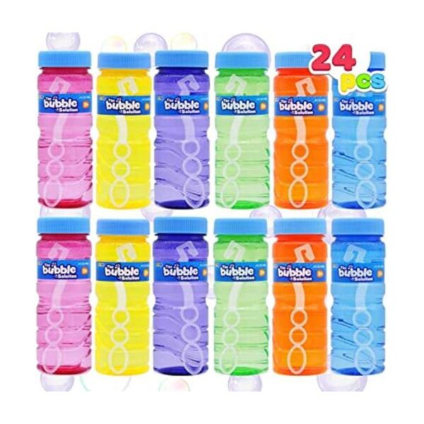 JOYIN 24 botellas de burbujas con surtido de varitas para_1
