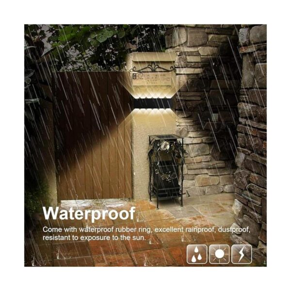KAWELL Lámpara de pared moderna impermeable de 12 W
