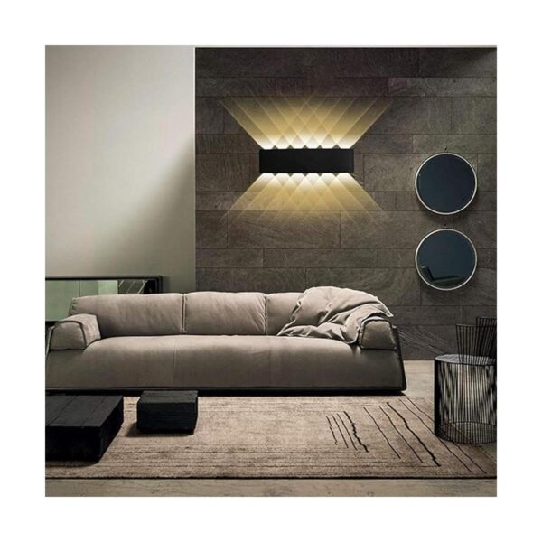KAWELL Lámpara de pared moderna impermeable de 12 W