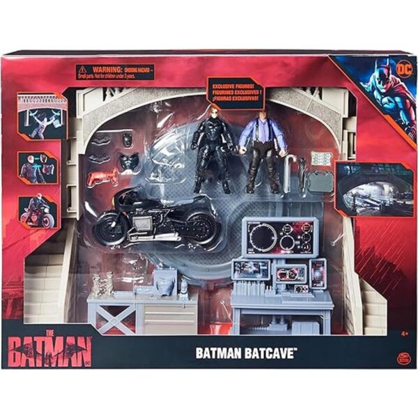DC Comics Batcueva de Batman con figuras de acción_2