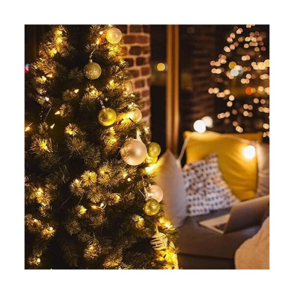 Luces de árbol de Navidad a pilas 50 luces LED con 8_2
