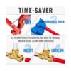 SUNGATOR 6Pack 12Inch Push Fit Plumbing Tee_5