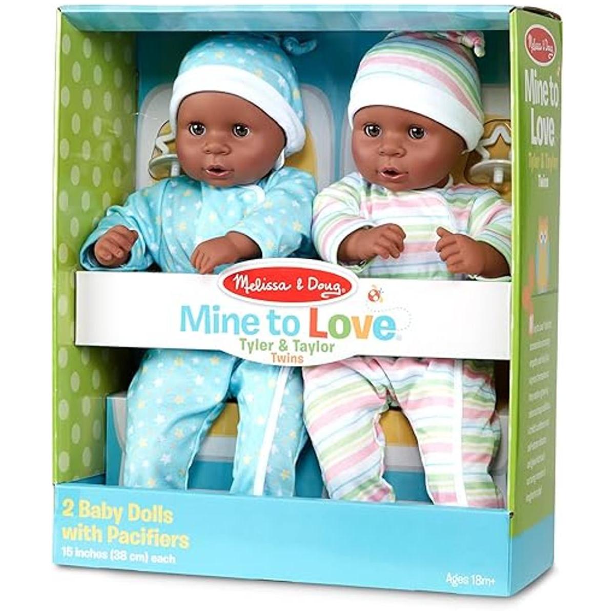 Melissa Doug Mine to Love Twins Tyler Taylor Muñecas
