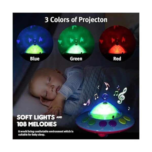 Cuna musical para bebés con juguetes giratorios colgantes_2