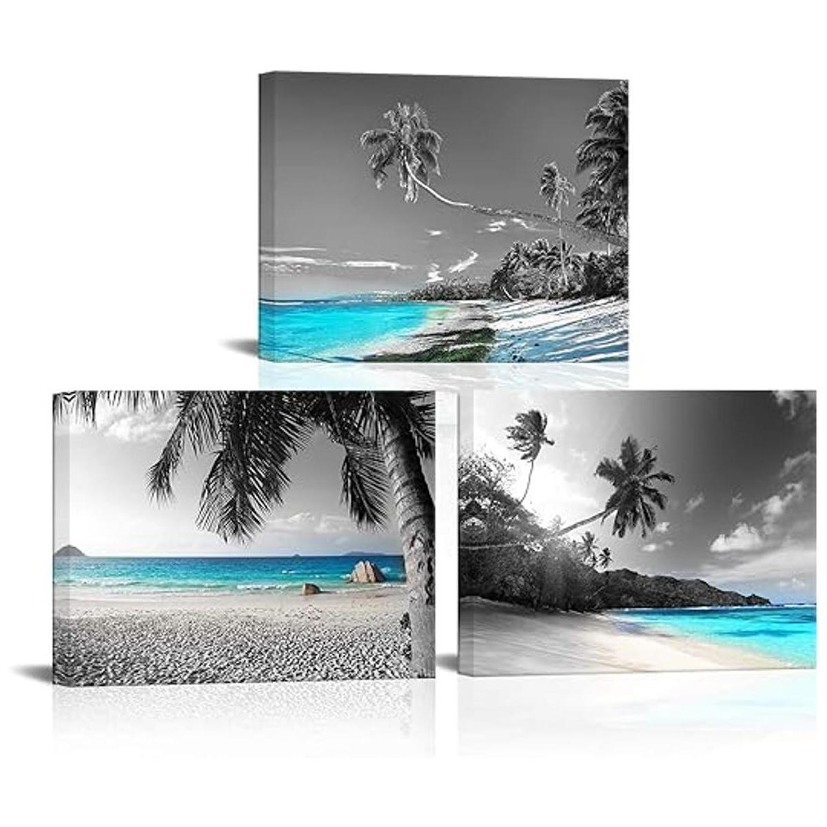 SkenoArt Lienzo decorativo para pared 3 paneles color